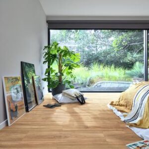 Meister LD200 Multiclic Teak 07145 - natural wood-structuur - paneelmaat 1288 x 244 mm. - pak à 2,514 m²